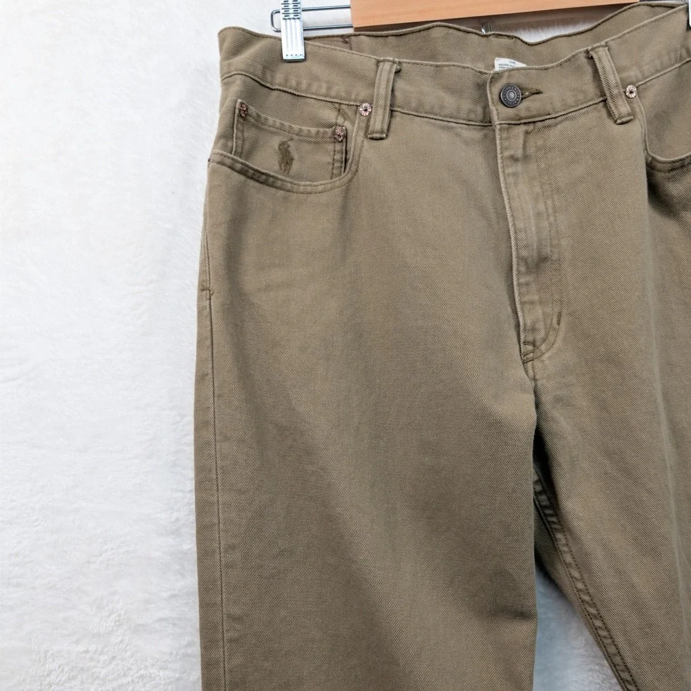 Polo Ralph Lauren Jeans Men's 38x32 Tan Brown Straight Leg Classic 867 Workwear